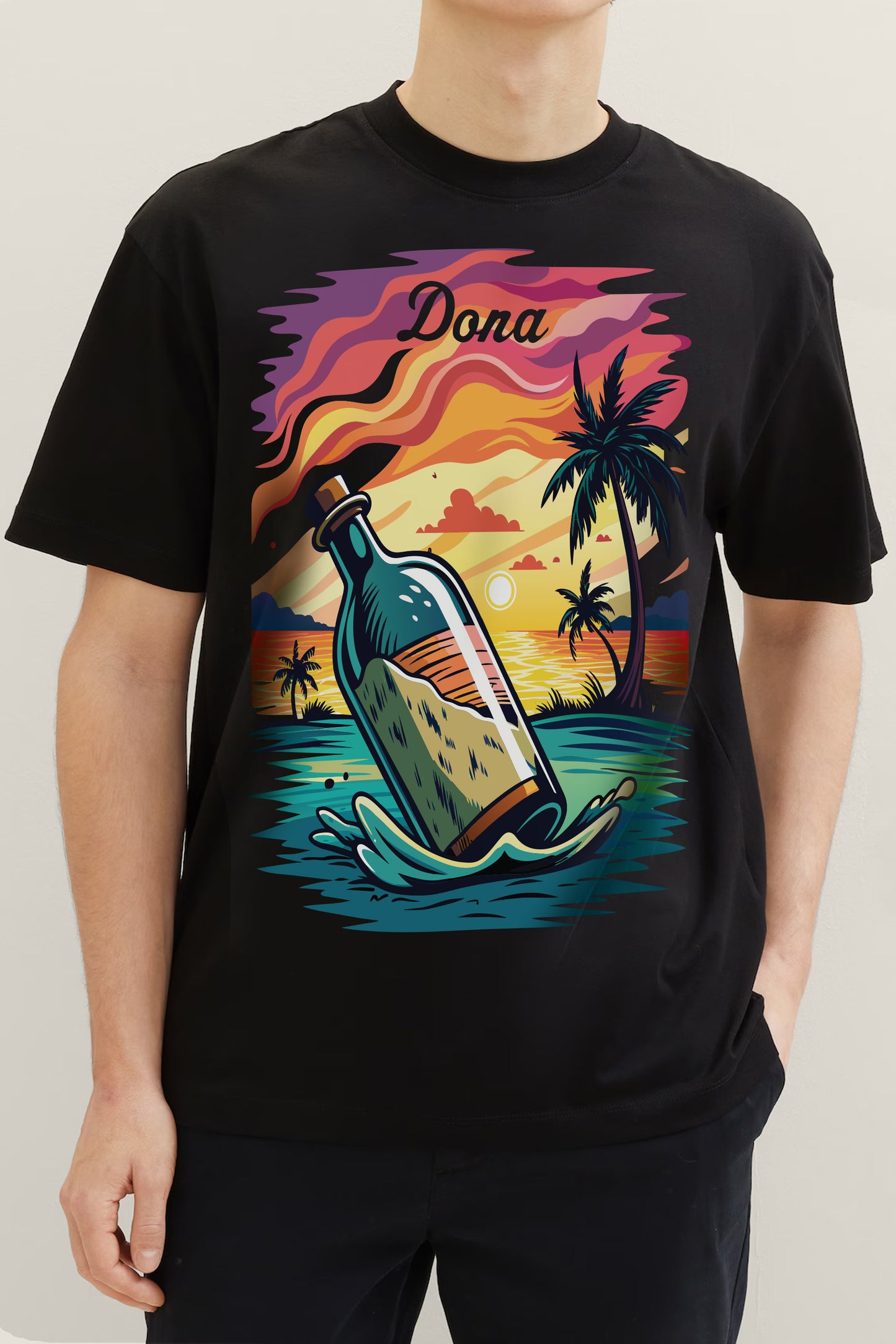 Black Printed T-Shirt