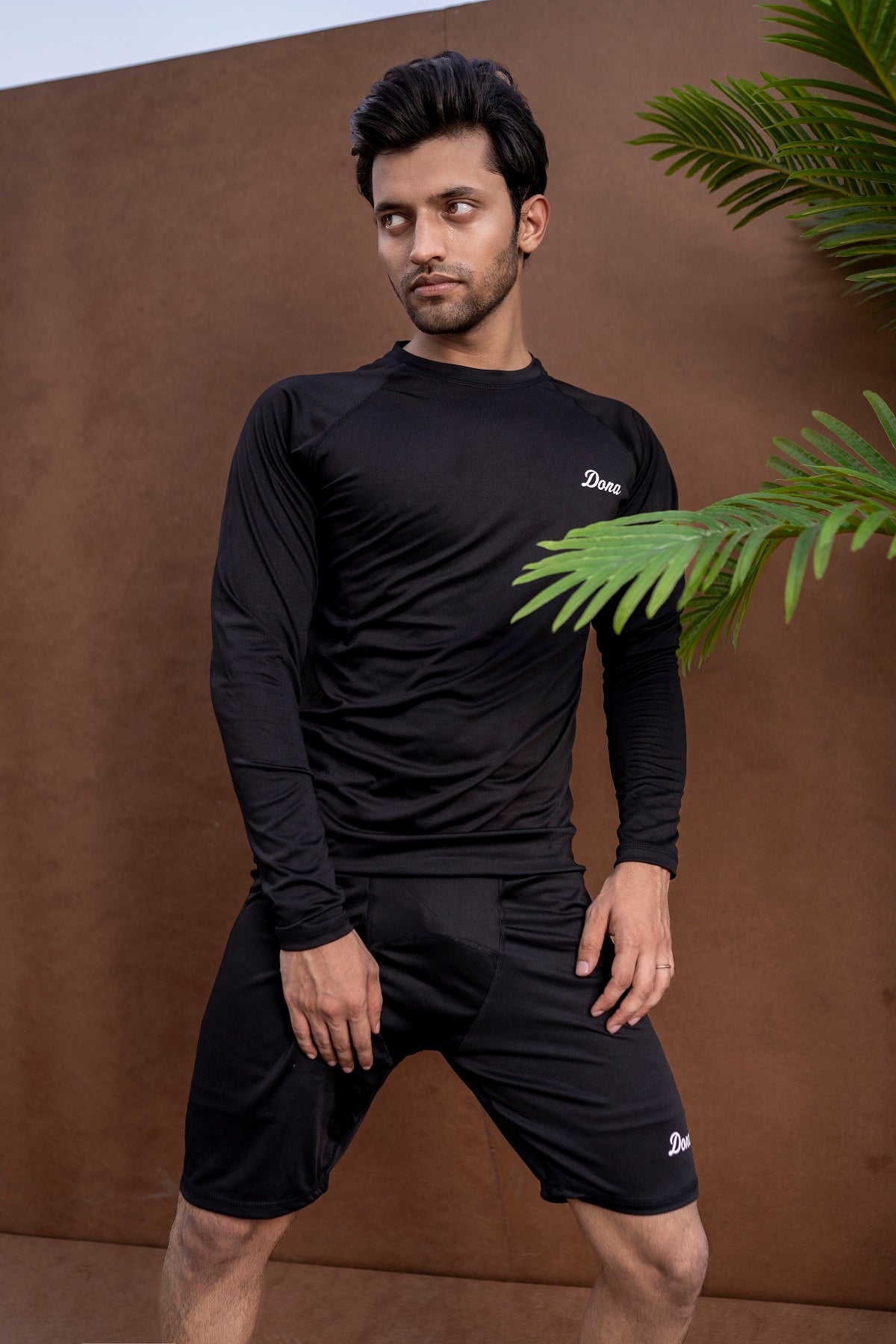 Men Sports Black Shorts