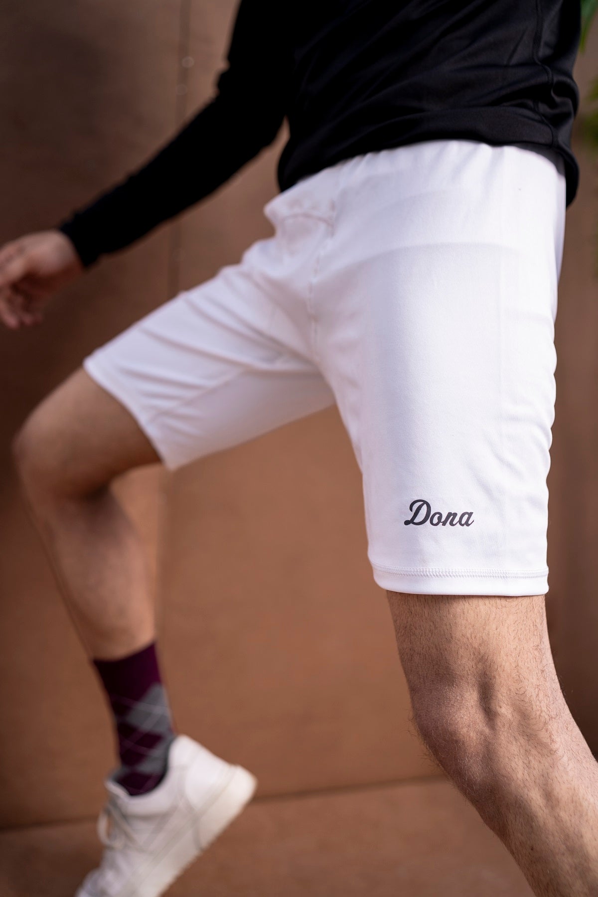 Men Sports White Shorts