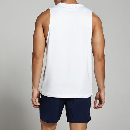 Men Sleeveless Shirt White Color For Summer