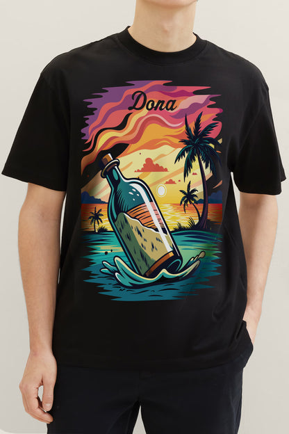 Black Printed T-Shirt