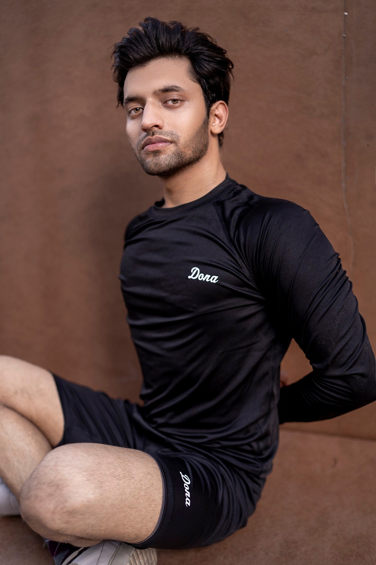Men Sports Black Shorts