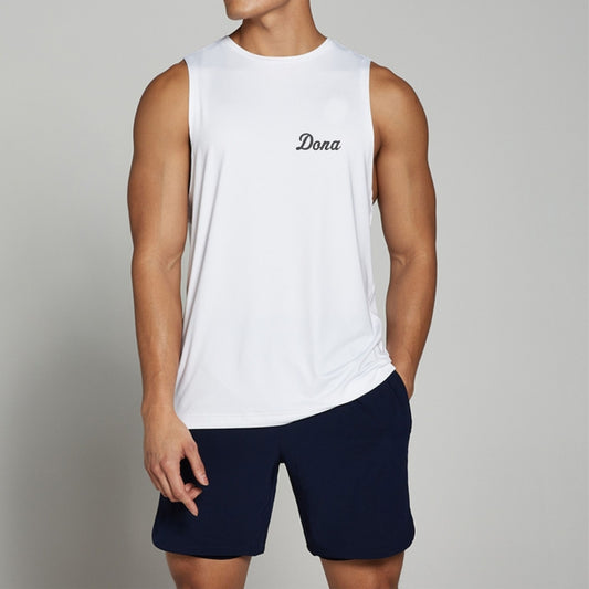 Men Sleeveless Shirt White Color For Summer